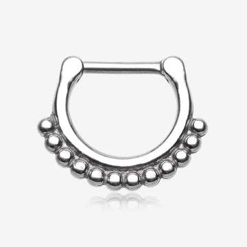 Classic Bali Tribal Beads Septum Clicker